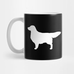 White Golden Retriever Silhouette Mug